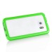 S6 Edge غطاء حماية شفاف بجوانب لون أخضر للجالكسي بلس