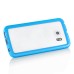 S6 Edge غطاء حماية شفاف بجوانب لون أزرق للجالكسي بلس
