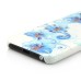 Fresh Flowers of Brush Drawing Style Rhinestone Inlaid Hard Case For iPhone 5 / 5S