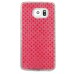 Frosted Diamond Gem Snap On TPU Hard Back Case Cover for Samsung Galaxy S7 Edge G935 - Rose red