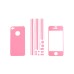 Frosted Luxury Screen Protector Edge Sticker Skin Cover For iPhone 4 / 4S - Pink