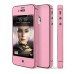 Frosted Luxury Screen Protector Edge Sticker Skin Cover For iPhone 4 / 4S - Pink