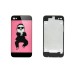 Gangnam Style Pattern Back Cover For iPhone 4 - Pink