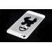 Gangnam Style Pattern Back Cover For iPhone 4 - White
