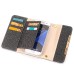Glittering Powder Detachable Magnetic PU Leather Chain Handbag Folio Case With Card Slots for Samsung Galaxy S7 - Black