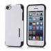 Glossy Tow Tone Plastic Snap-On Protective Hard Case Cover With Stand For iPhone 5c