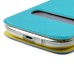 Golden Beach Grain Double Window Smart View Flip Leather Case Cover for Samsung Galaxy S3 - Blue