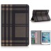 Grid Grain Sleep / Wake Dormancy Function Stand Leather Case With Card Slot For iPad Mini 4 - Brown