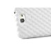 Grid Pattern Design Fine TPU Case Cover For Samsung Galaxy Note 2 - White