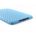 Grid Pattern Design Fine TPU Case Cover For iPad Mini 1/2/3 - Blue
