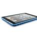 Grid Pattern Design Fine TPU Case Cover For iPad Mini 1/2/3 - Blue