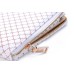 High Class Zipper Plaid Pattern 360 Swivel Rotation Detachable Leather Sleep Wake Wallet Stand Bag Case With Card Slot Holder And Handy Strap For iPad 2 3 4