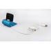 High Quality Aluminum Dock Station Charger Cradle Stand With Stretchable USB Cable For iPhone 4 / 4S - Blue