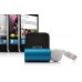 High Quality Aluminum Dock Station Charger Cradle Stand With Stretchable USB Cable For iPhone 4 / 4S - Blue