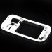 High Quality Middle Plate Panel + Frame Bezel Chassis + Battery Back Cover + Home Button Housing Replacement Part For Samsung Galaxy S3 Mini I8190 - White