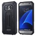Hole Position Protection Knight TPU + PC Case for Samsung Galaxy S7 - Black