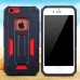 Hole Position Protection Knight TPU + PC Case for iPhone SE/5S - Red