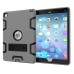 Hybrid Silicone and Plastic Protective Case with Touch Screen Film for iPad Pro 9.7 inch /ipad 6 - Grey/Black