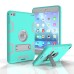 Hybrid Silicone and Plastic Protective Case with Touch Screen Film for iPad Pro 9.7 inch /ipad 6 - Mint green/Grey