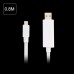 Illuminated LED Lightning to USB Data Charging Cable For iPhone 5 iPod Touch 5 iPod Nano 7 iPad Mini - White