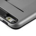 Impact Resistant Wallet Case Card Slot Shell Shockproof Hard TPU And PC Back Cover For iPhone 5 / 5s - Grey