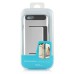 Impact Resistant Wallet Case Card Slot Shell Shockproof Hard TPU And PC Back Cover For iPhone 5 / 5s - Silver