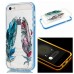 Incoming Call Flashing Hybrid TPU And PC Back Case Cover for iPhone 6 Plus / 6s Plus - Colorful feathers