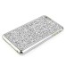 Jelly Color Bling Rhinestone Inlaid Electroplated Hard Case for iPhone 6 Plus - Silver