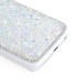 Jelly Color Bling Rhinestone Inlaid Hard Case for Samsung Galaxy S6 Edge - White