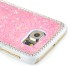 Jelly Color Bling Rhinestone Inlaid Hard Case for Samsung Galaxy S6 G920 - Pink