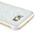 Jelly Color Bling Rhinestone Inlaid Hard Case for Samsung Galaxy S6 G920 - White
