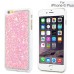 Jelly Color Bling Rhinestone Inlaid Hard Case for iPhone 6 Plus - Pink