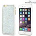 Jelly Color Bling Rhinestone Inlaid Hard Case for iPhone 6 Plus - White