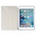 KY Design Flip Stand Leather Smart Cover Case For iPad Mini 4 - White