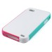 Korean Style Three-color Protective TPU Case Cover For iPhone 4 iPhone 4s - White