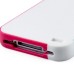 Korean Style Three-color Protective TPU Case Cover For iPhone 4 iPhone 4s - White