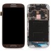 LCD Assembly Glass Digitizer Touchscreen + LCD Display Screen + Middle Frame Housing Replacement Part For Samsung Galaxy S4 i9500 - Brown