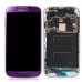 LCD Assembly Glass Digitizer Touchscreen + LCD Display Screen + Middle Frame Housing Replacement Part for Samsung Galaxy S4 I337 M919 I317M - Purple