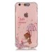 LED Flash Incoming Call Transparent Diamond Holding Umbrella Bear TPU Blink Back Case Cover for iPhone 6 / 6s Plus