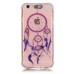 LED Flash Incoming Call Transparent Diamond Purple Dreamcatcher TPU Blink Back Case Cover for iPhone 6 / 6s Plus