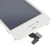 LG Brand iPhone 4 Digitizer Touch Panel Screen with LCD Display Screen + Flex Cable + Supporting Frame - White