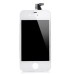 LG Brand iPhone 4S Digitizer Touch Panel Screen With LCD Display Screen + Flex Cable + Supporting Frame - White