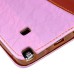 Lace Magnetic Flip Leather Case with Strap and Card Slots for Samsung Galaxy Note 4 - Pink