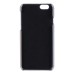 Linen Design Card Slot Holder Back Case Cover for iPhone 6/6s Plus - Red