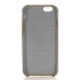 Linen Design Pocket Card Slot Holder Back Case Cover for iPhone 6 / 6s Plus - Ochre
