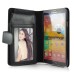 Litchi Grain Magnetic Wallet Style Leather Case with Card Slot Holder for Samsung Galaxy Note 3 - Black