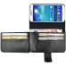 Litchi Grain Magnetic Wallet Style Leather Case with Card Slot Holder for Samsung Galaxy S4 i9500 - Black
