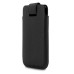 Litchi Rind Pattern Vertical Leather Case with Magnetic Flip For iPhone 5s iPhone 5 - Black