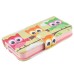 Lovely Owls  Built-in Wallet Leather Case Cover for iPhone 4/4S