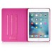 Luxury Bright  PU Leather Case Stand Smart Cover For Apple iPad Mini 4 - White